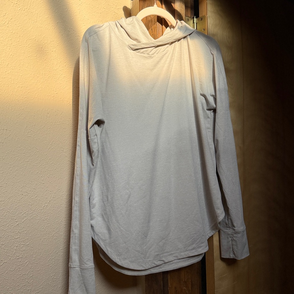 REI Beige Sun Hoodie Top